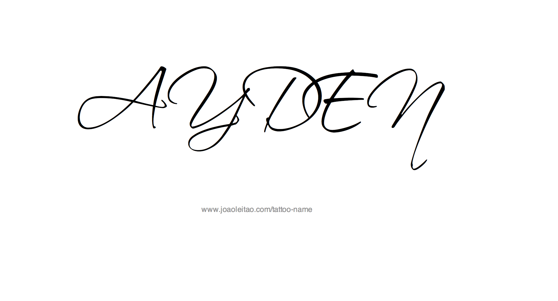 Ayden Name Tattoo Designs